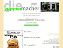 Tablet Screenshot of diesuppenmacher.de